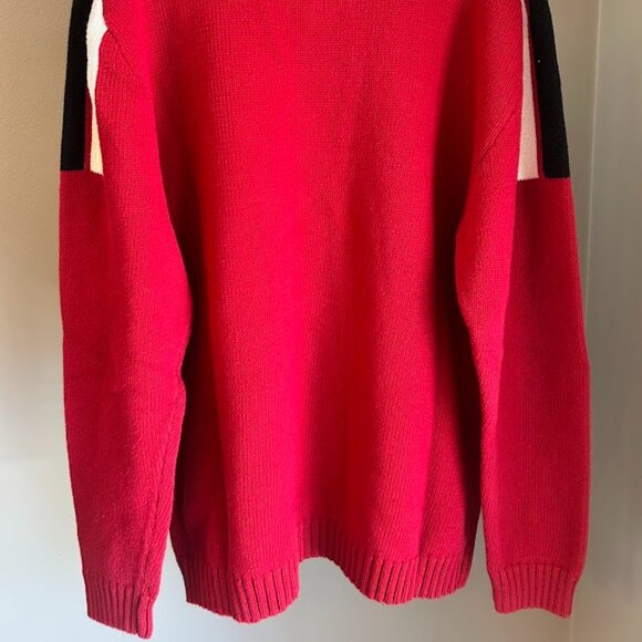 Old Navy Vintage 1998 Red Black White Sweater Size‎ Medium Men's - Picture 4 of 4